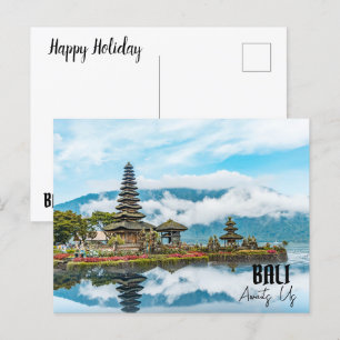BALI AWAITS US HOLIDAY POSTCARD