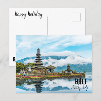 BALI AWAITS US HOLIDAY POSTCARD