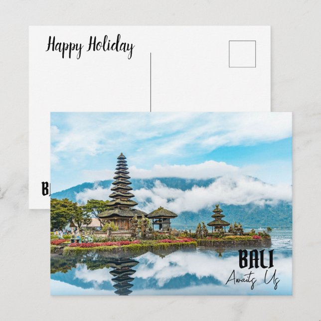 BALI AWAITS US HOLIDAY POSTCARD (Front/Back)