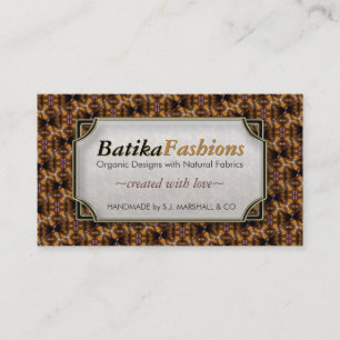 Bali Batika Mode Motif moderne Cartes de visite