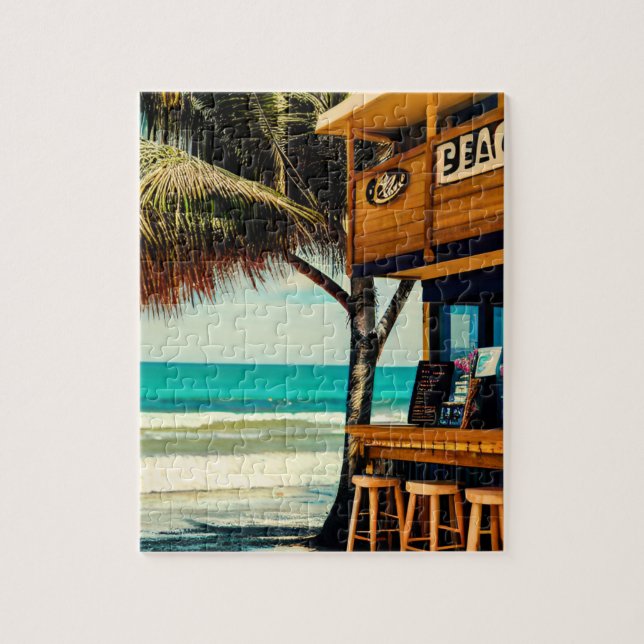 Bali Beach Cafe Bar Jigsaw Puzzle (Vertical)