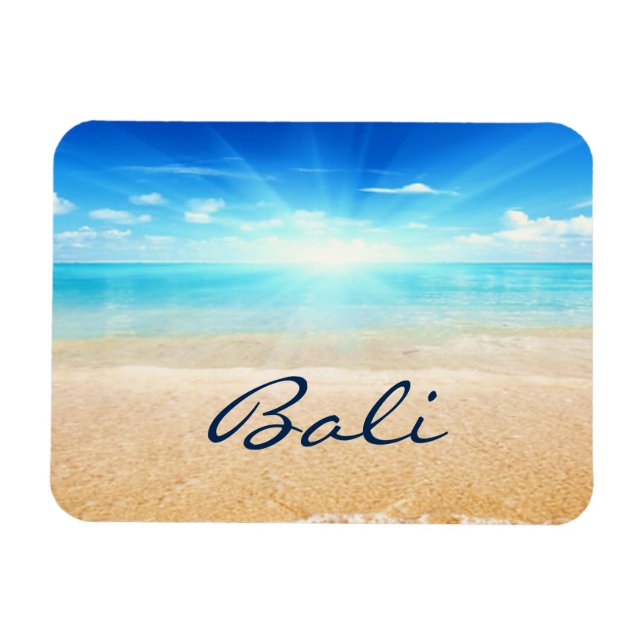 Bali beach sunrise magnet (Horizontal)