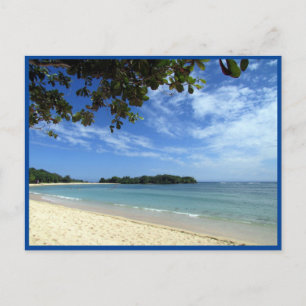 bali beach view postcard