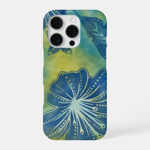 Bali Flower Batik Tropical iPhone 16 Pro Case