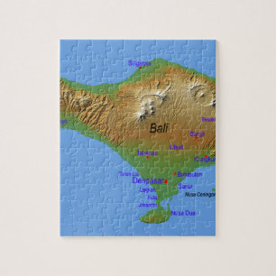 Bali Holliday Map Jigsaw Puzzle