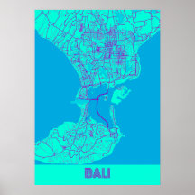 Bali - Indonesia Galaxy City Map