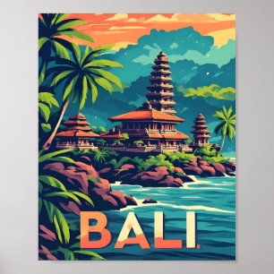 Bali Indonesia Travel Keepsake For World Travelers Poster