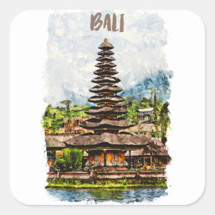 Bali Indonesia Ulun Danu Beratan Sticker