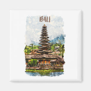 Bali Indonesia Ulun Danu Beratan Temple Magnet