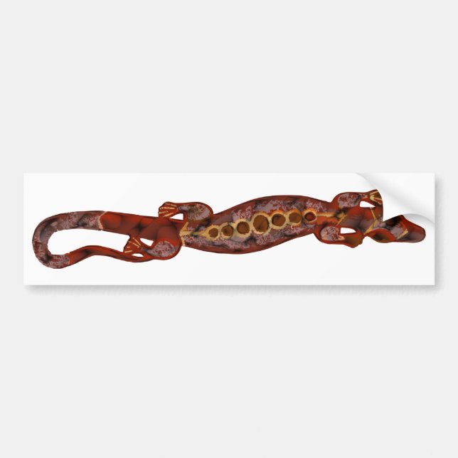 BALI lizard red Bumper Sticker (Front)