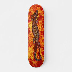BALI lizard red   fire red splatter Skateboard