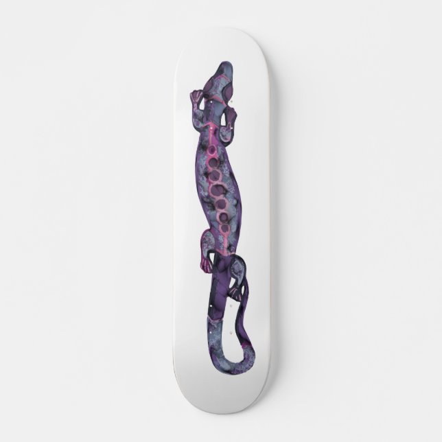 BALI lizard violet Skateboard (Front)