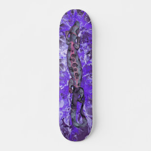 BALI lizard violet violet splatter Skateboard