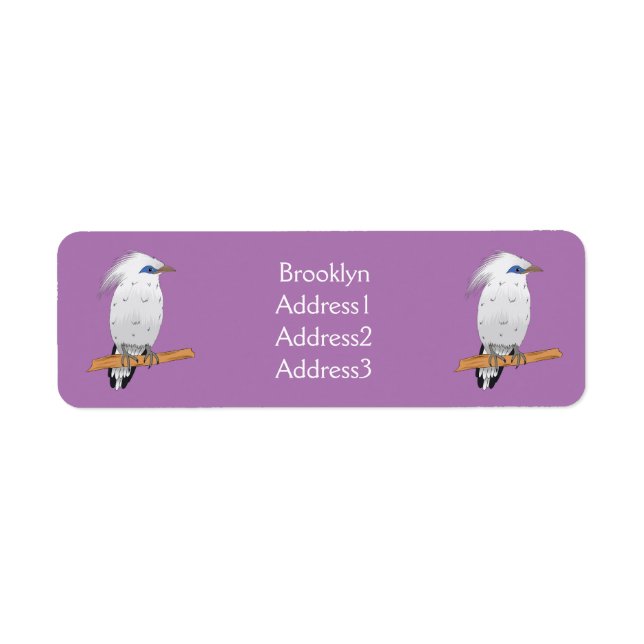 Bali Myna tropical exotic bird (Front)