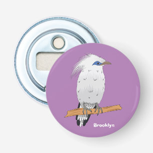 Bali Myna tropical exotic bird Bottle Opener