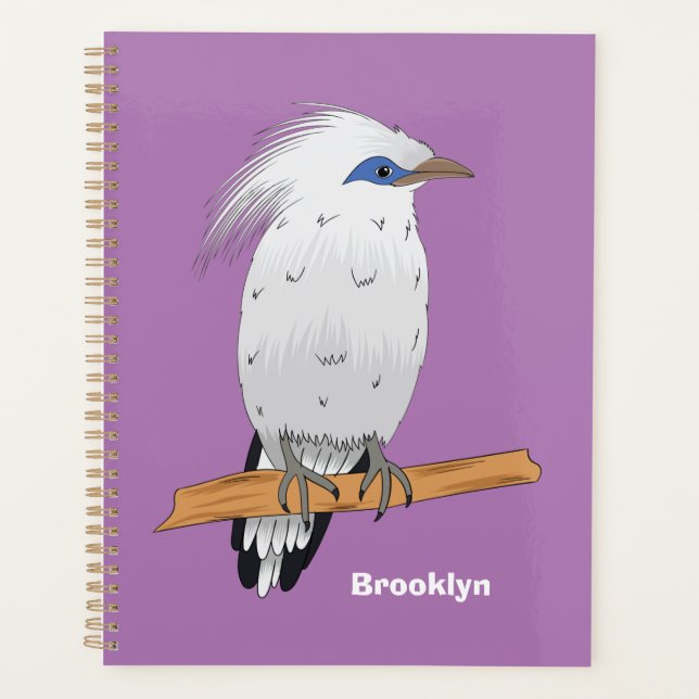 Bali Myna tropical exotic bird Planner (Front)
