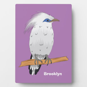 Bali Myna tropical exotic bird Plaque