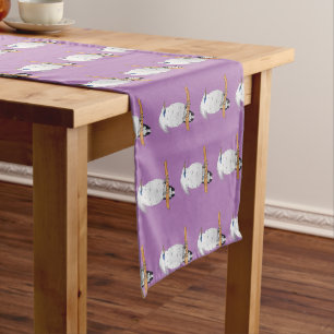 Bali Myna tropical exotic bird Short Table Runner