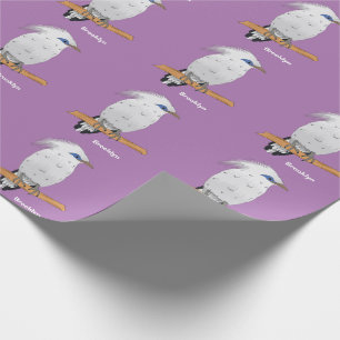 Bali Myna tropical exotic bird Wrapping Paper