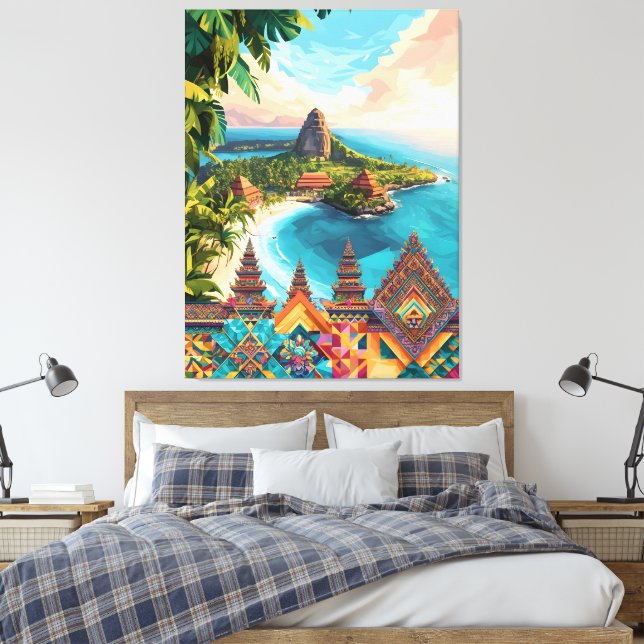 Bali Paradise Canvas Print (Insitu(Bedroom))