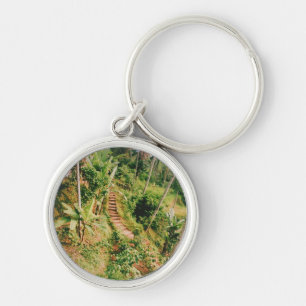 Bali rainforest Stairway Keychain
