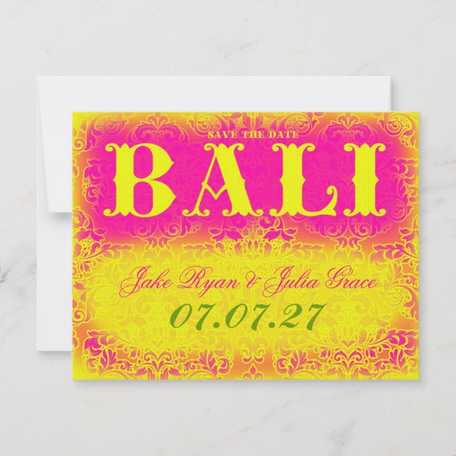 BALI Save the Date (Front)