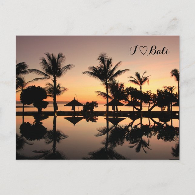 Bali Sonnenuntergang Postcard (Front)