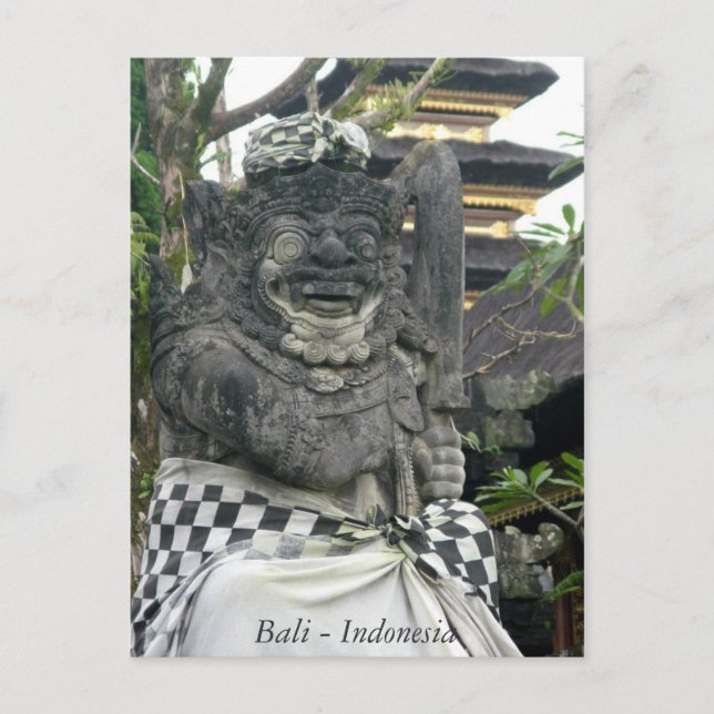Bali Statue Indonesia Postcard (Front)