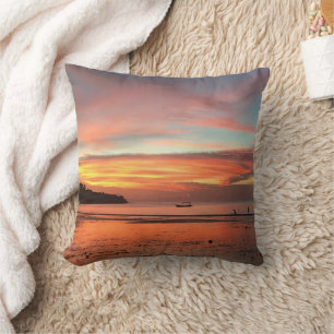 Bali Sunset Throw Pillow