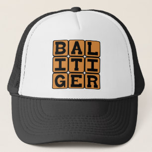 Bali Tiger, Ferocious Cat Trucker Hat
