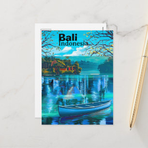 Bali Travel Postcard Art, Bali Skyline, Bali Indon