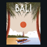 Bali travel poster<br><div class="desc">Bali vintage travel poster</div>