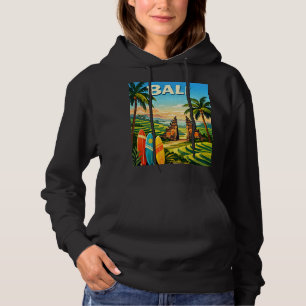 Bali Tropical Retro Travel Hoodie