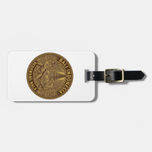 Bali Turtle Pagoda Coin Motif Luggage Tag