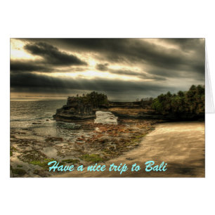 Bali vacation card