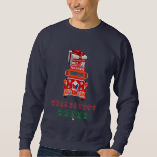 Balikbayan Box on Jeepney, Maligayang Pasko Sweatshirt