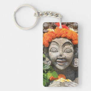 Balinese art keychain