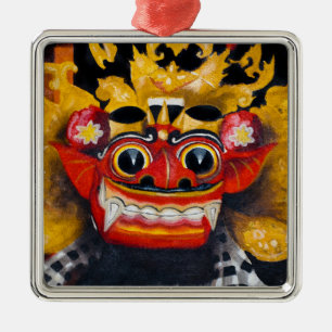Balinese Barong Metal Ornament