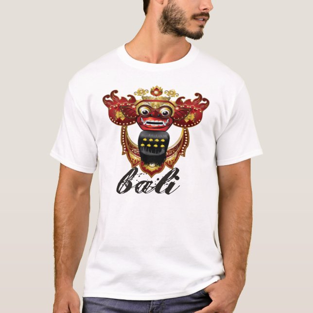 Balinese Barong T-Shirt, Bali Souvenir T-Shirt (Front)