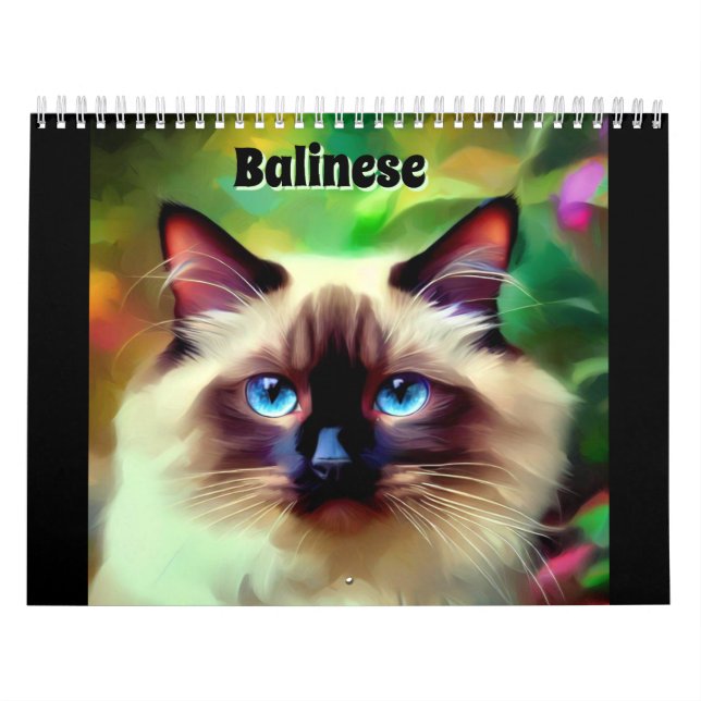 Balinese Cat Calendar (Cover)