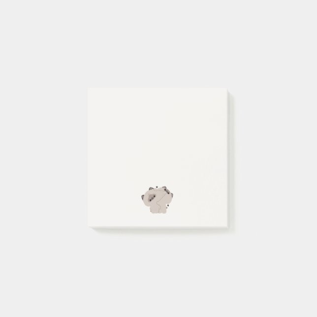 Balinese Cat Couple Post-it Notes (Front)