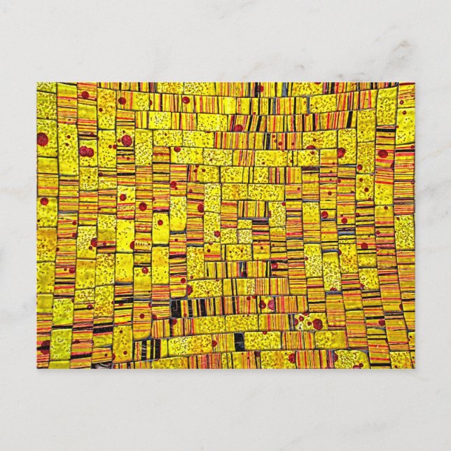Balinese Glass Tile Art - Yellow Postcard (Front)