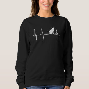 Balinese Heartbeat For Men Women Feline Cat Pet Sweatshirt