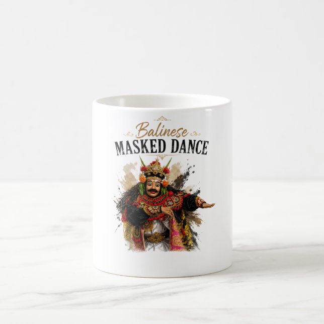 Balinese Masked Dance Mug (Center)