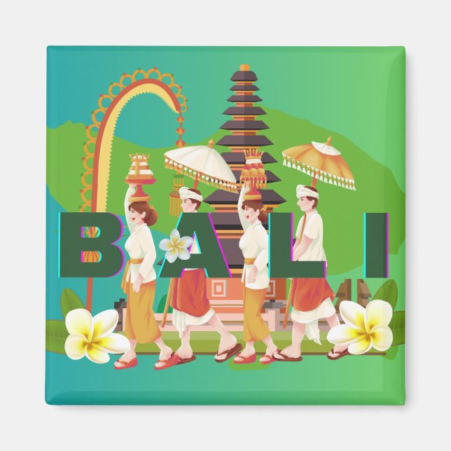  Balinese Prayers Magnet the Essence of Devotion (Front)