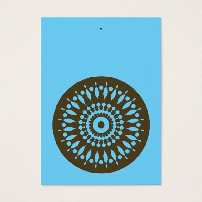 Balise cadeau - Bleu et Brown (Devant)