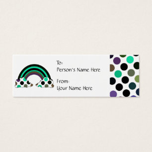 Balise cadeau cool Polka Dot Rainbow