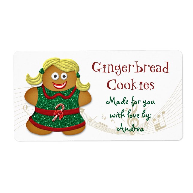 Balise cadeau de Noël Cookie en pain d'épices (Devant)