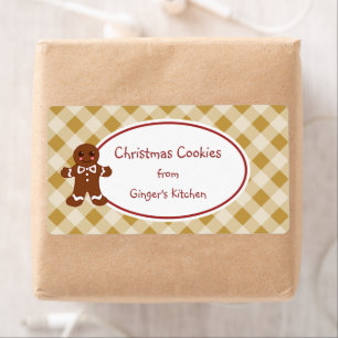 Balise cadeau de Noël Gingerbread Cookies Étiquett