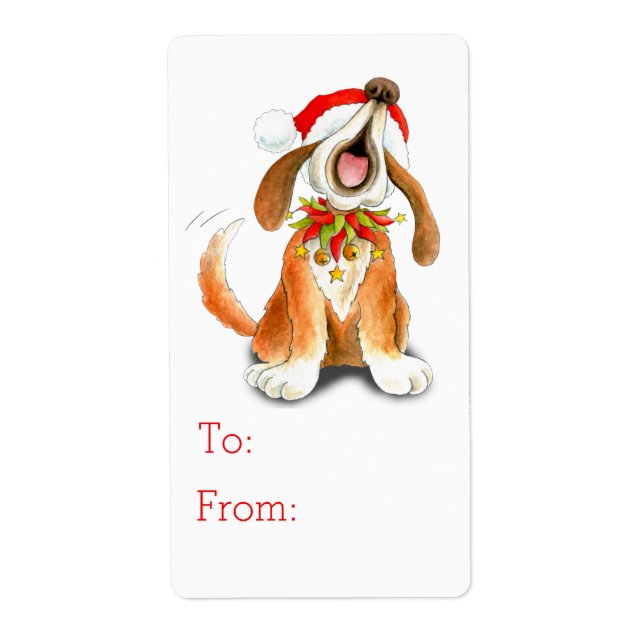 Balise cadeau de Noël pour chien chanteur (de et v (Devant)